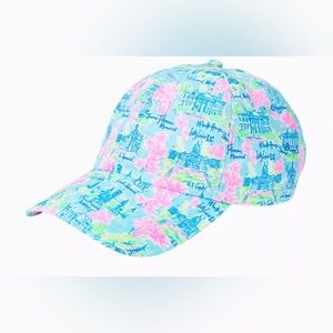 NWT NEW Lilly Pulitzer Run Around Hat Cap Multi Lilly Loves DC Washington D.C.